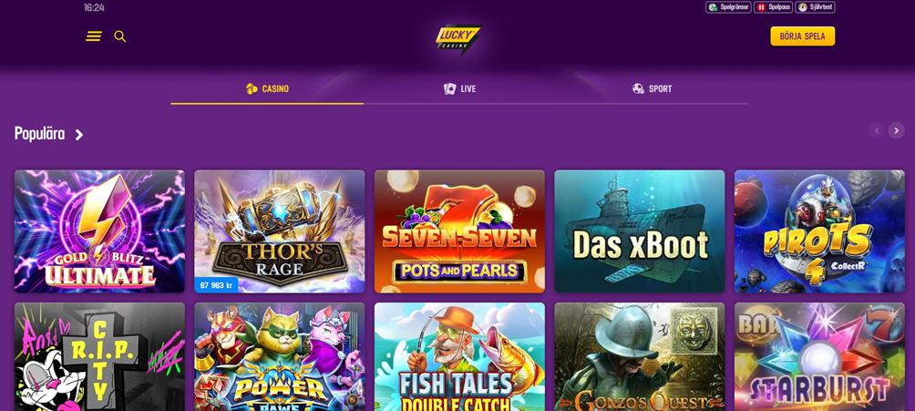 Lucky Casino online spel